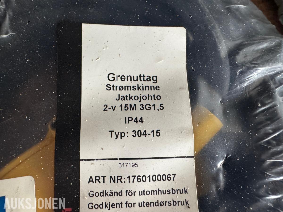 DeWalt kapp/gjærsag DW770 -QS, Hamron saksjekk, skjøte ledning, fettpresse 